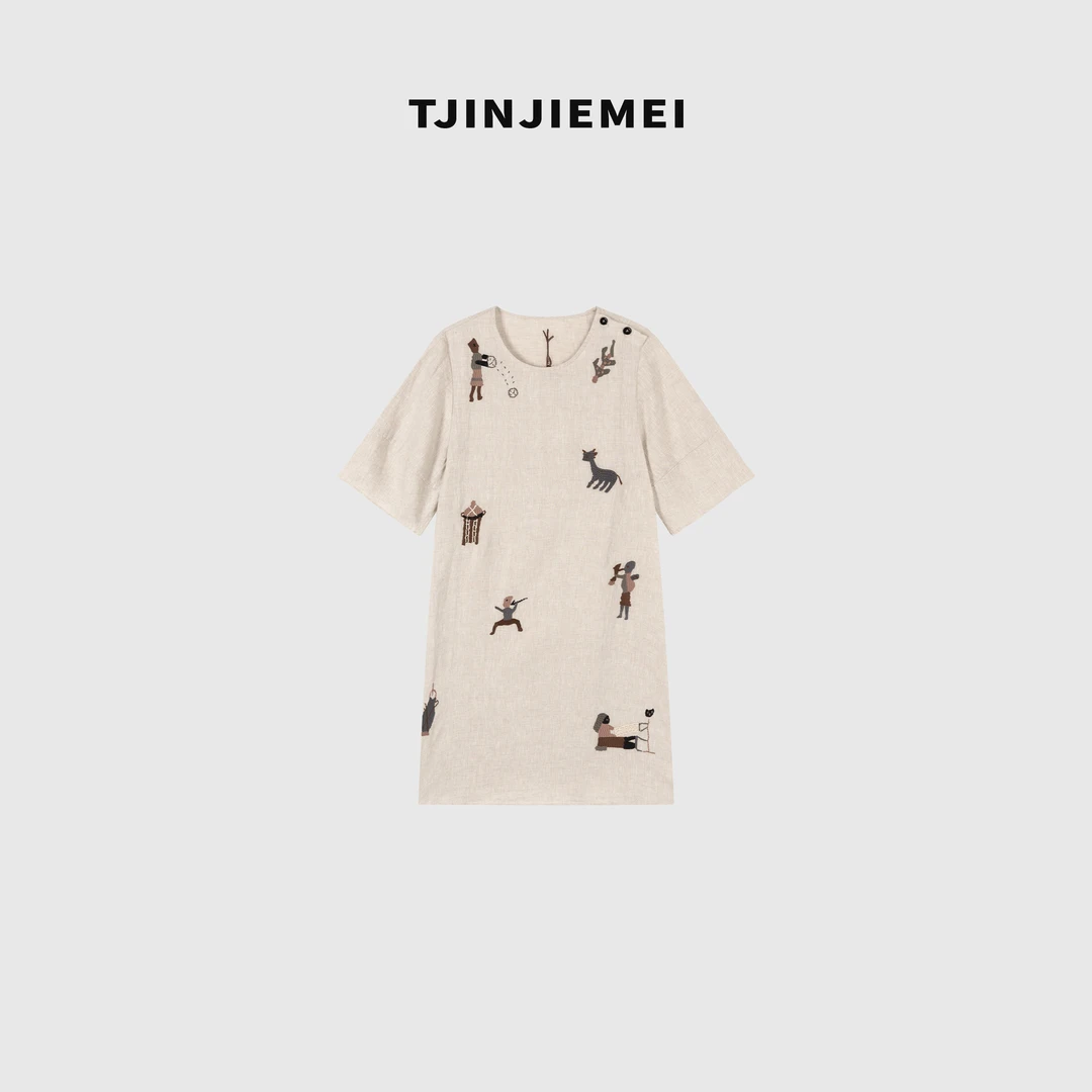 娟娟【艺术馆】设计款精致小众气质显瘦连衣裙LYQ2504-5252D136