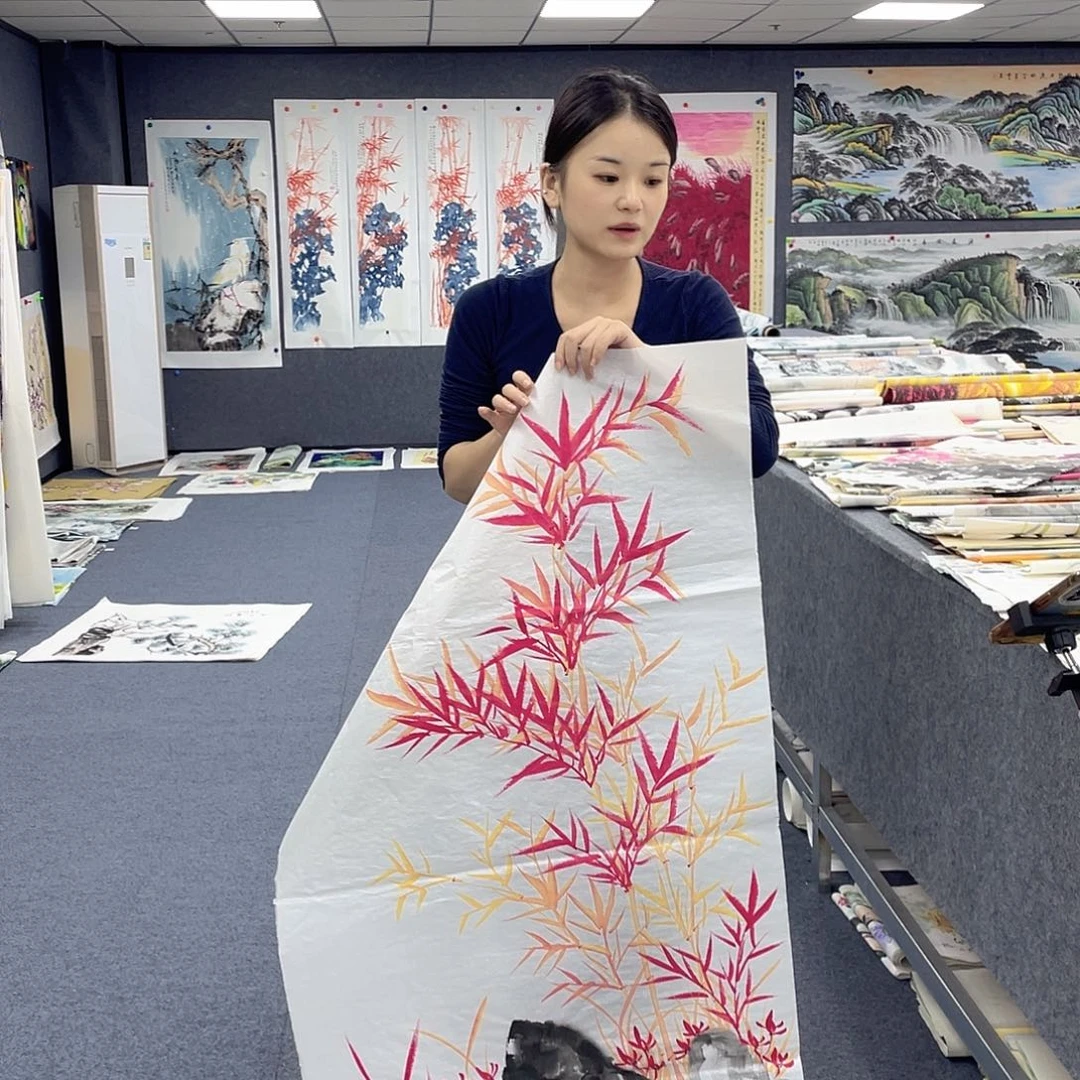 国画作品小姐姐放漏…