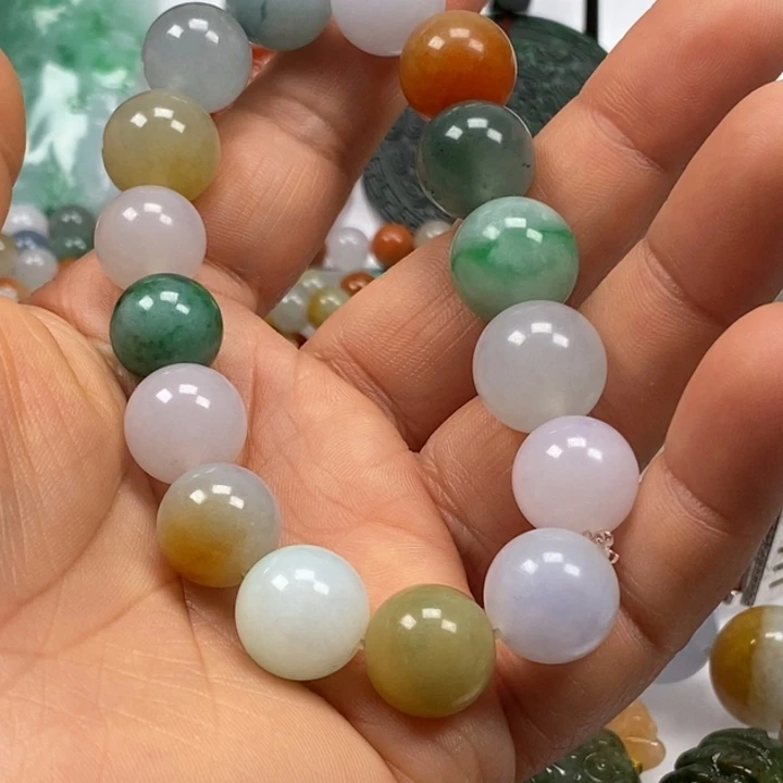 翡翠手串未镶嵌J**k多宝手串