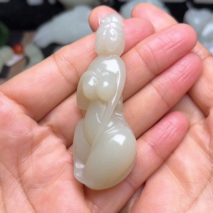 吊坠(不含链)未镶嵌和田玉