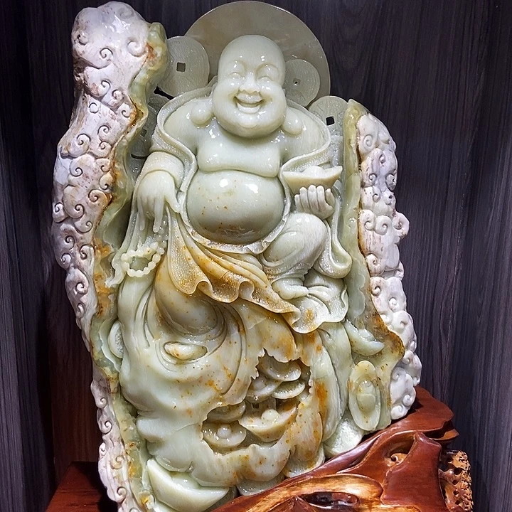 蛇纹石玉（覆膜）合金珠宝奇石