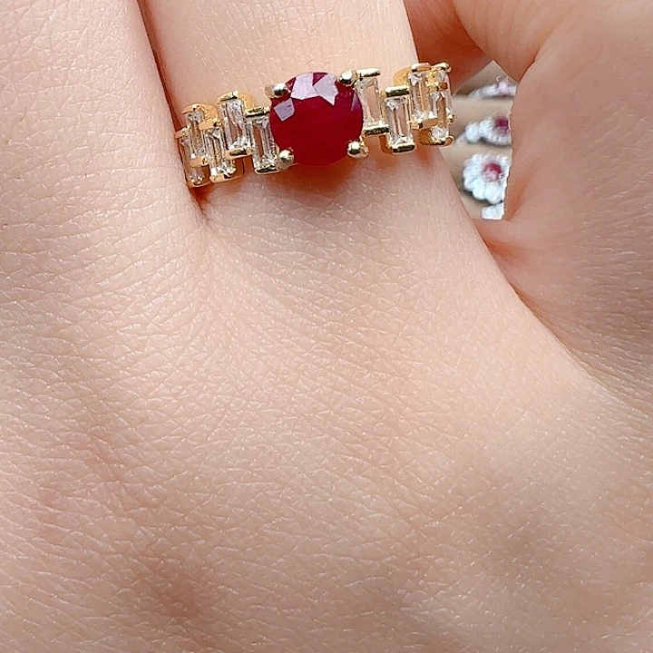 银S925镶嵌水晶戒指