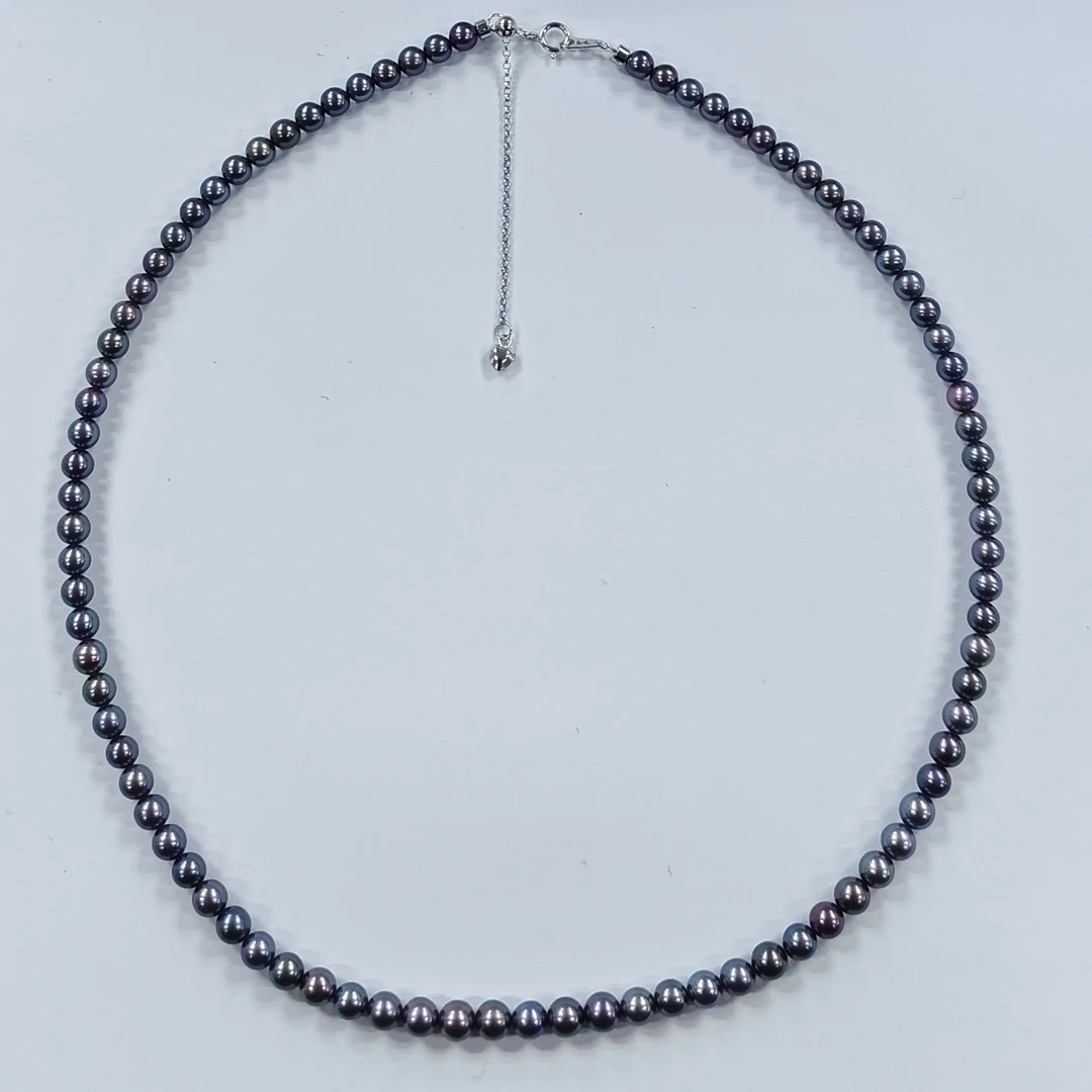 礼兰珠宝 S925银淡水珍珠项链4-5mm