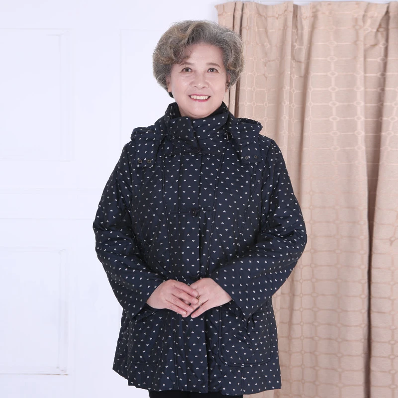 清仓中老年女装妈妈奶奶冬装连帽领加肥加大棉衣棉服棉袄宽松上衣