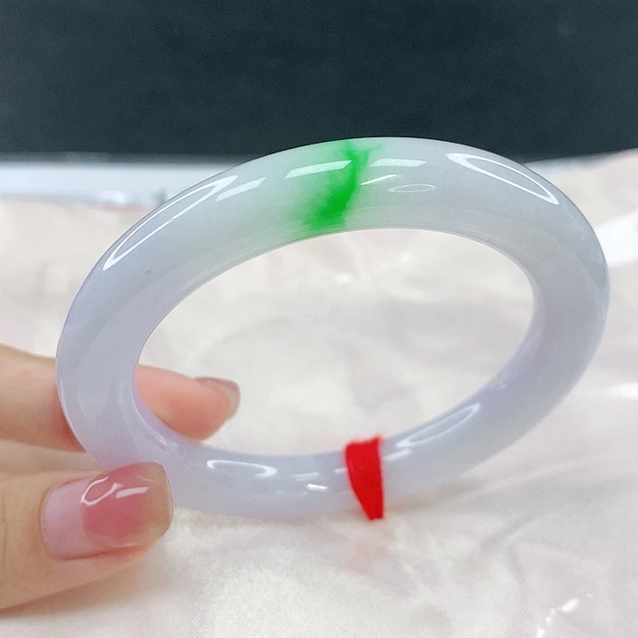 翡翠未镶嵌手镯圈56.4，04023