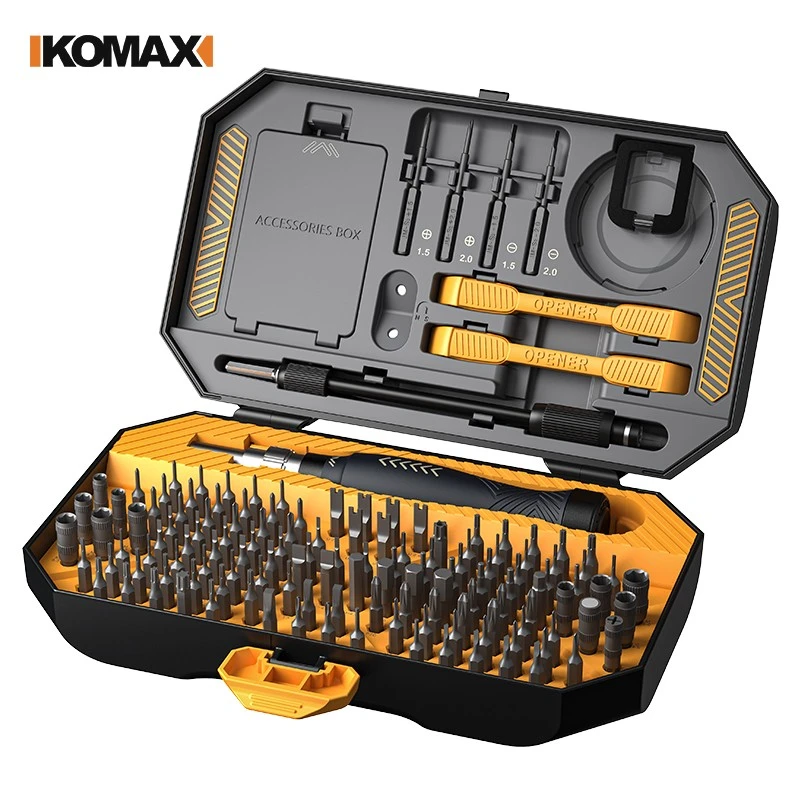 德国KOMAX 多功能螺丝刀套装工业级六角梅花手机维修工具螺丝批组