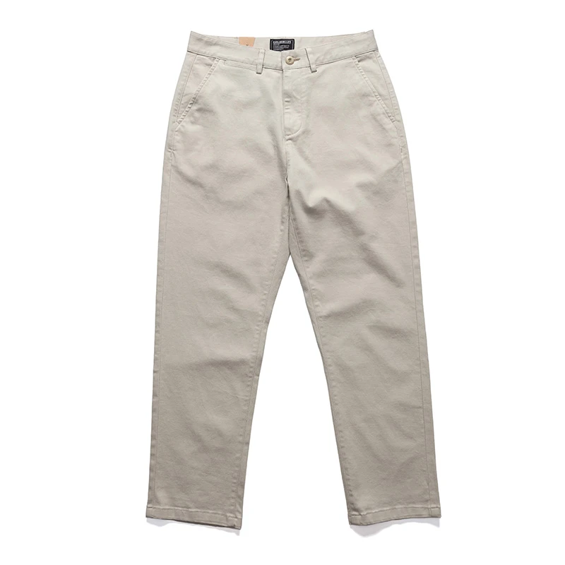 585348秋冬新款男士弹力直筒宽松基础百搭棉质厚实亲肤百搭休闲裤