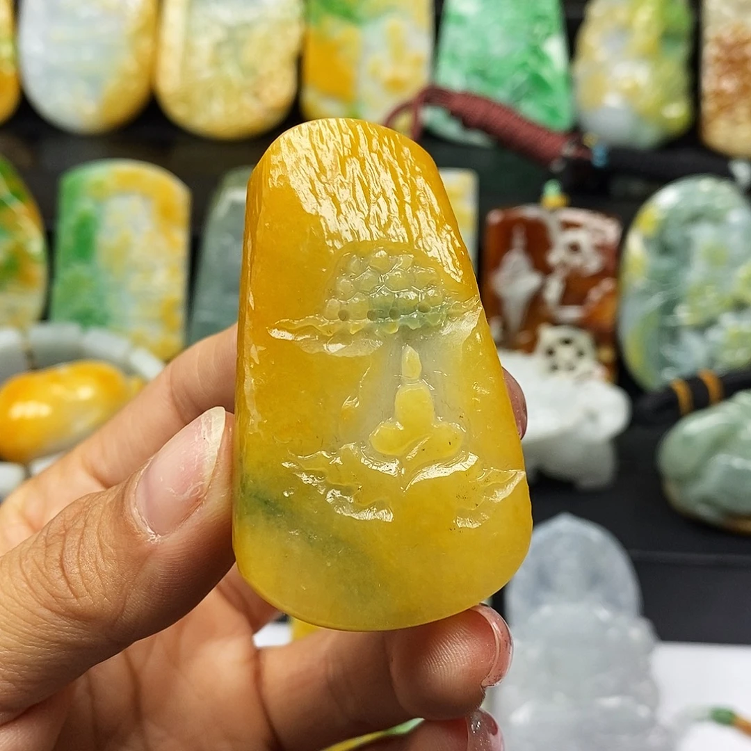 定制翡翠未镶嵌翡翠Ａ货一物一证