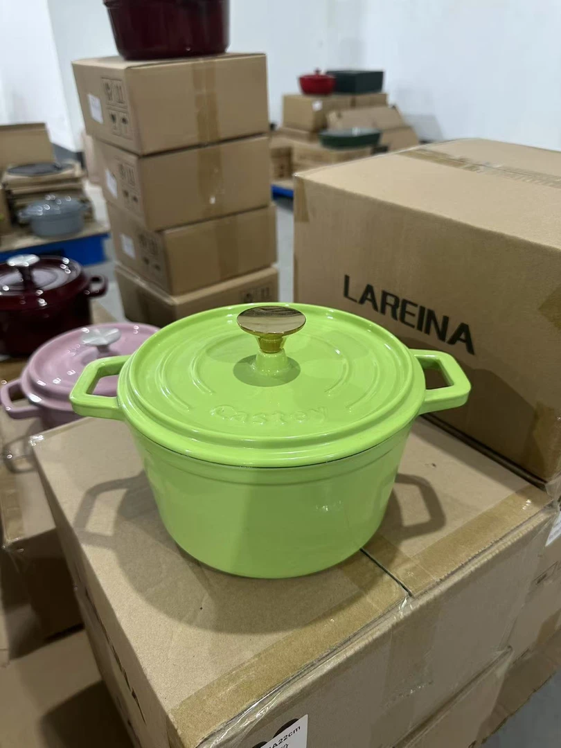 铸铁珐琅20口径外贸原尾单深炖汤锅多功能高颜值