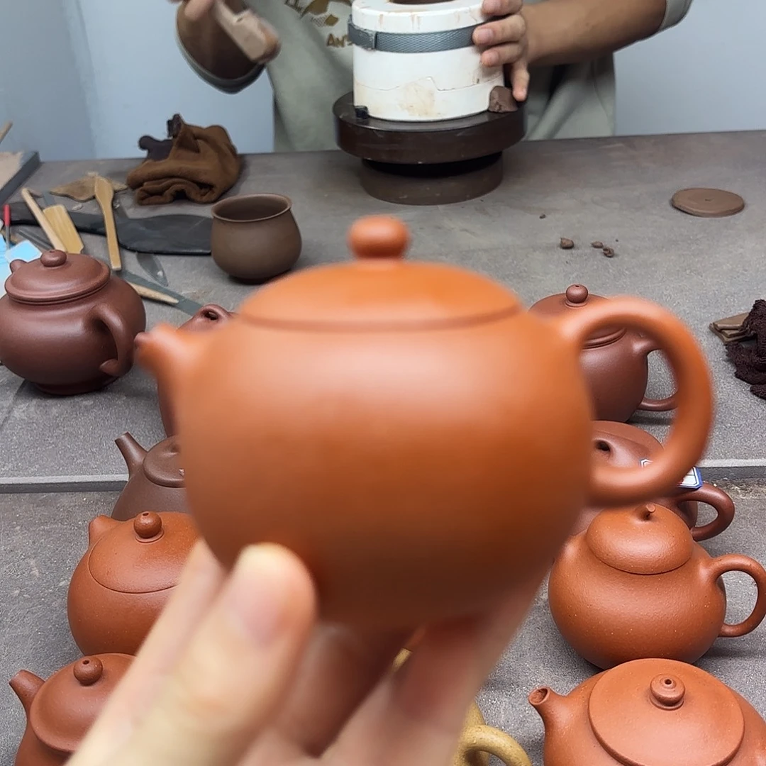 紫砂茶壶小红泥西施140cc微瑕