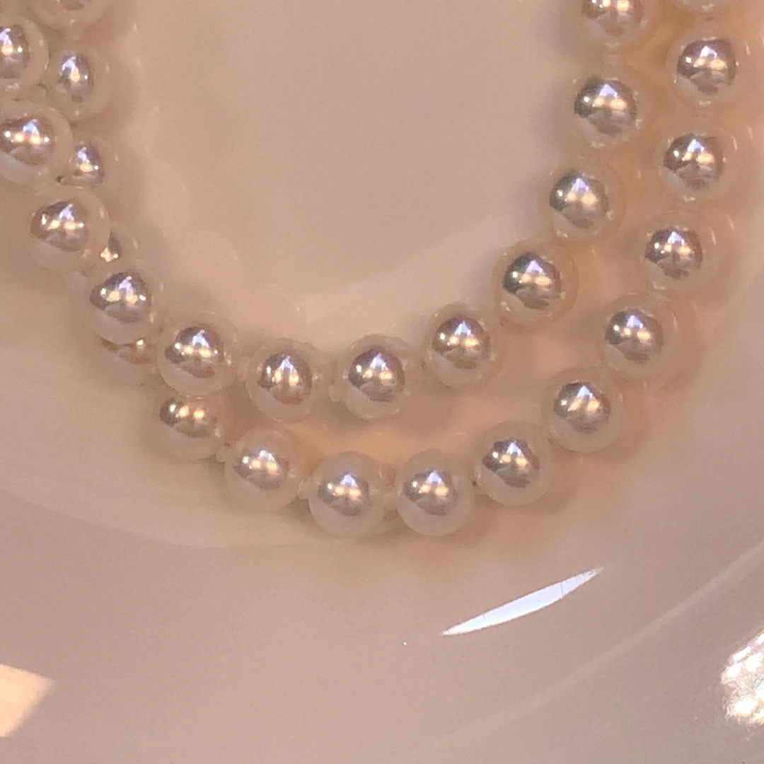 洛***频淡水珍珠颈饰银S925镶嵌