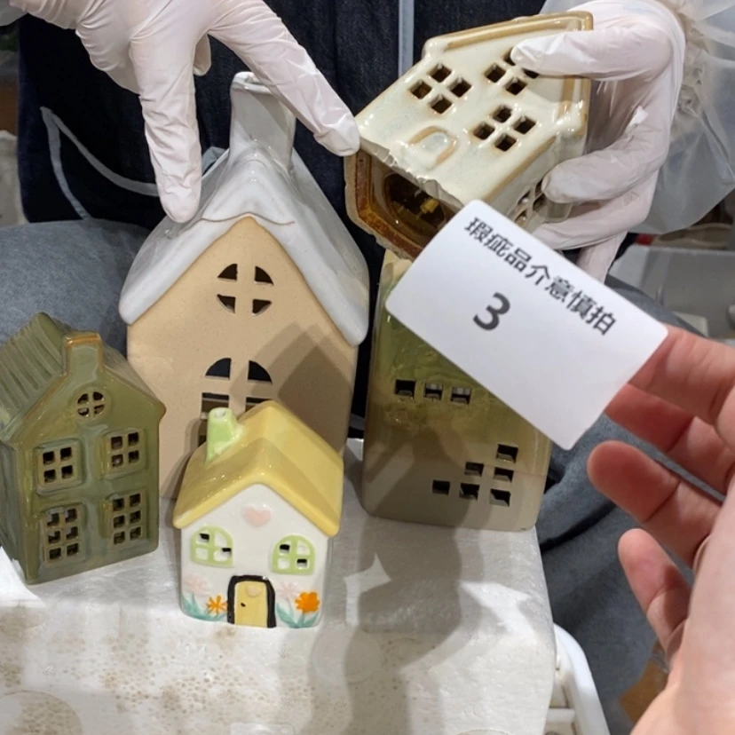 【闪购商品】摆件小*花陶瓷摆件瑕疵特卖