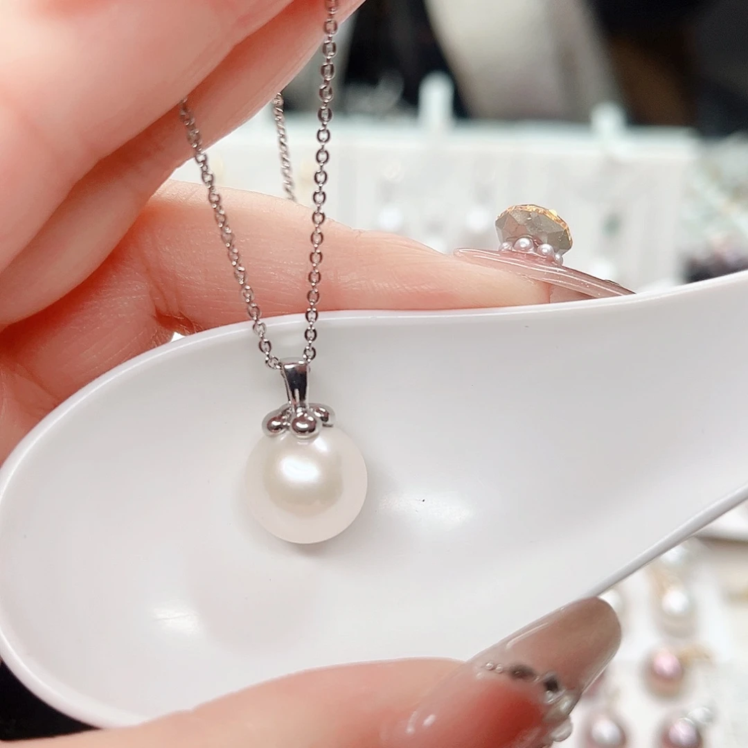 合金淡水珍珠吊坠(赠链)