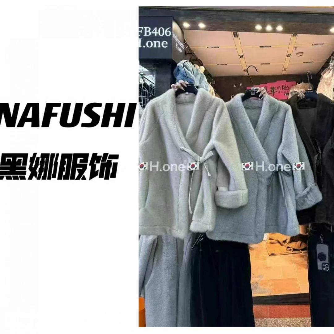 HEINA清仓【极简欧貂】气质简约欧貂外套 9618-5