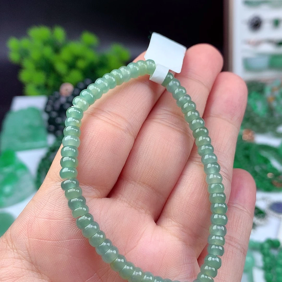 翡翠未镶嵌项链手串