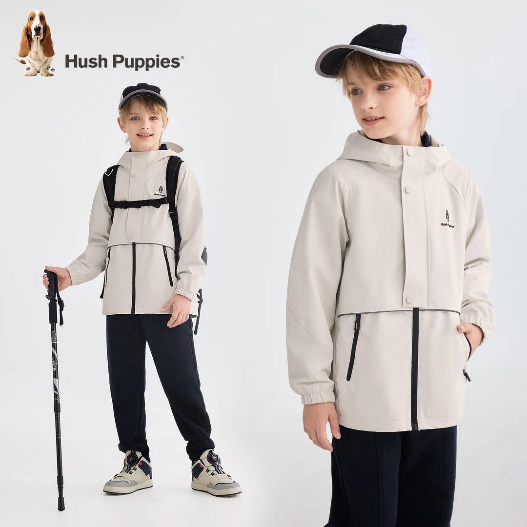 【三防薄风衣】暇步士童装2025年秋季新款儿童透气透湿时尚薄外套