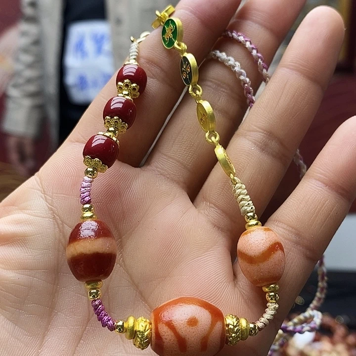 玛瑙/玉髓合金颈饰