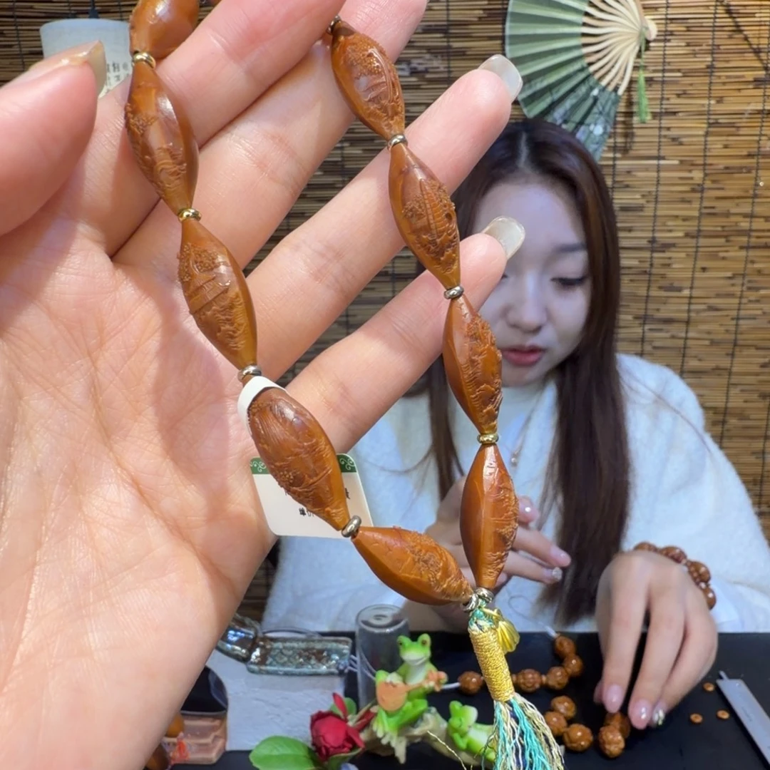 吊坠橄榄核风景手持