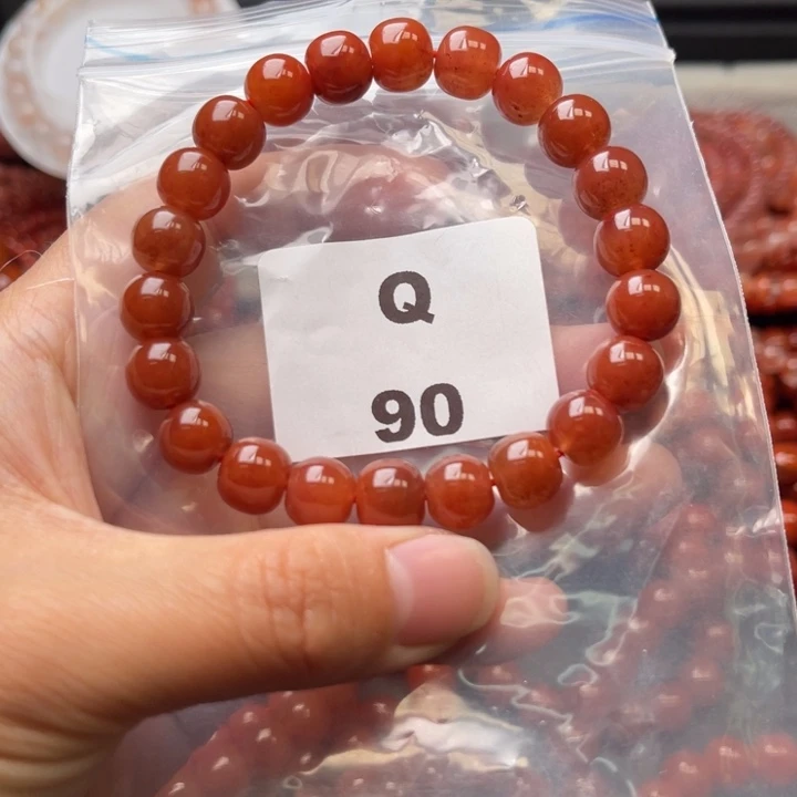 南红玛瑙未镶嵌多样性发货默认微瑕称重9mm