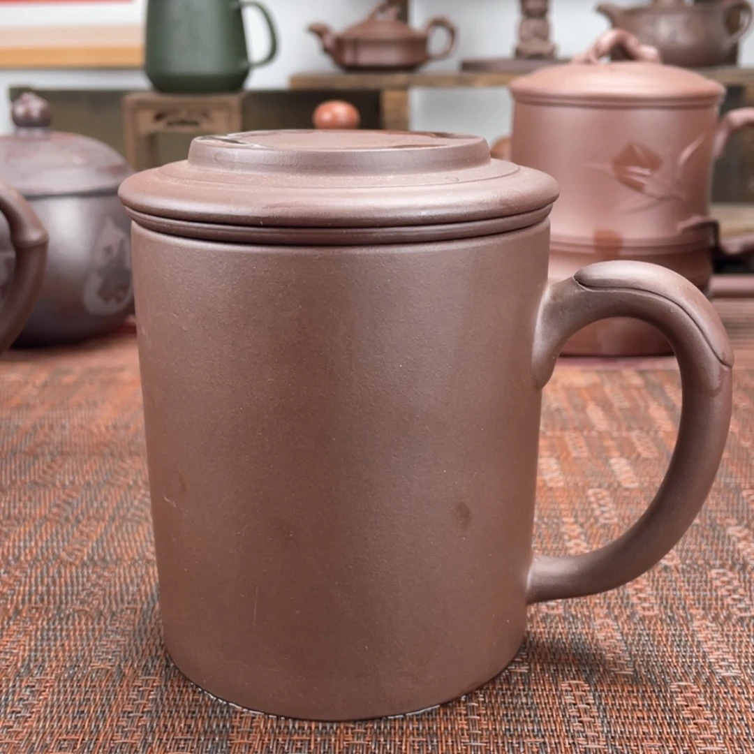 【闪购商品】紫砂茶杯宜兴原矿紫砂盖杯微瑕