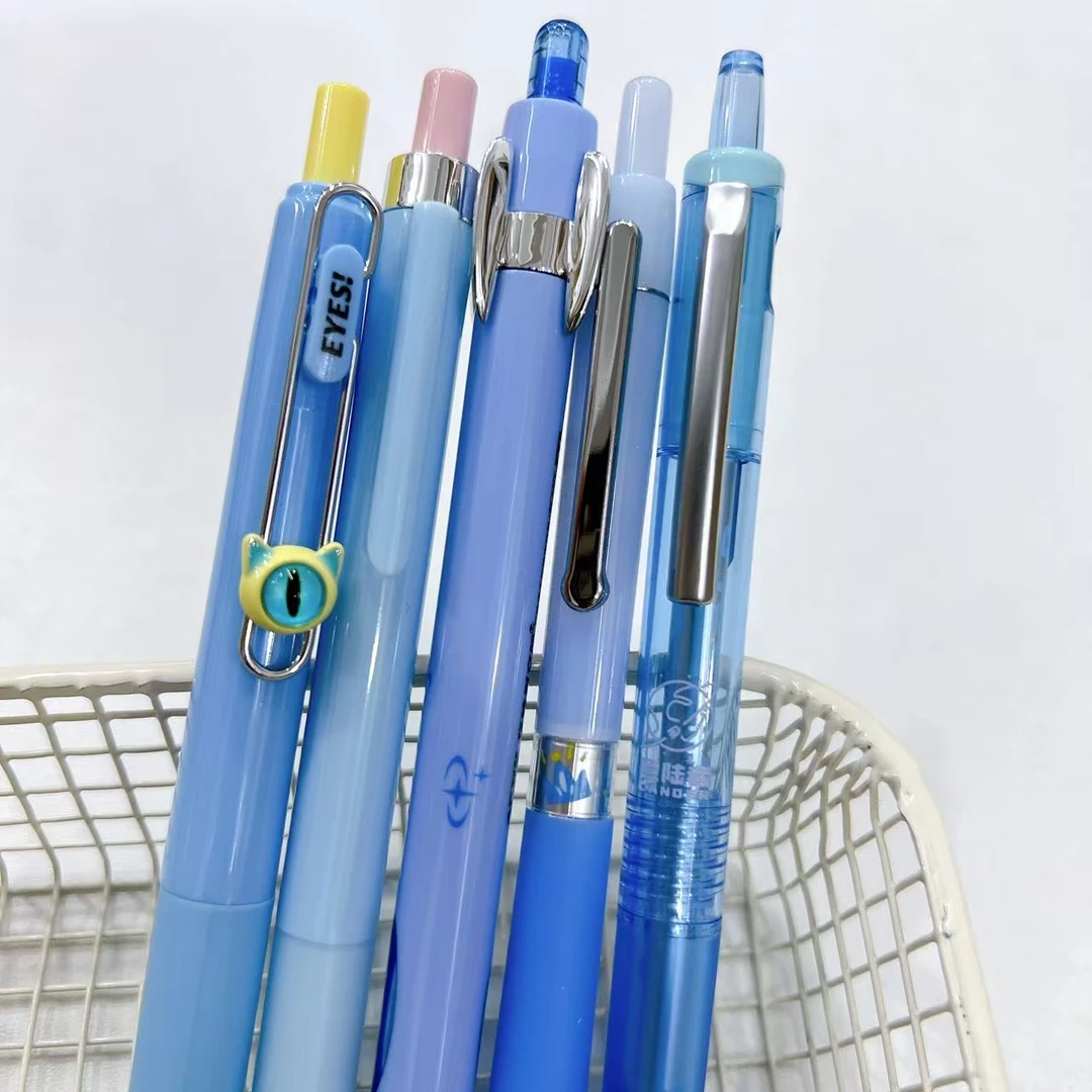 【黑墨/5支】A12蓝杆,玩转公主猫眼万物生小白点..掉封蜡不售后