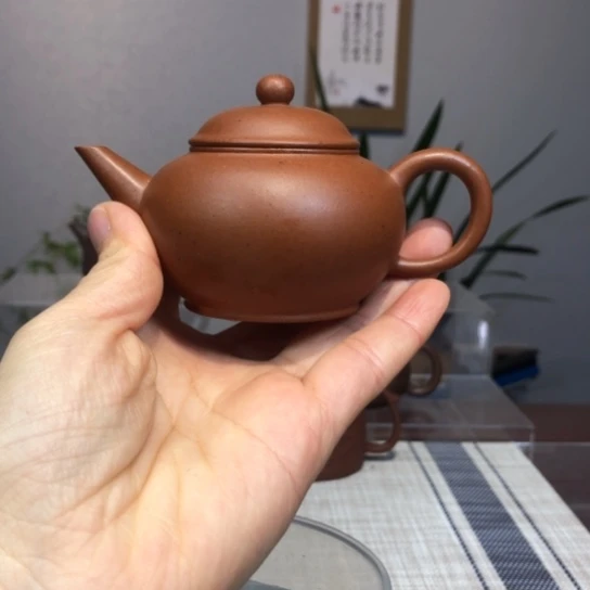 紫砂茶壶丹***1老红泥水平120c c