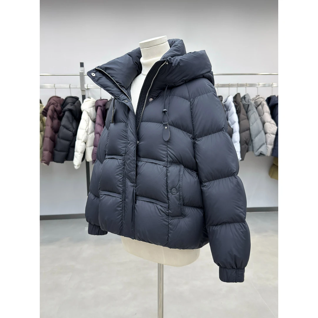 DUCURNO韩版连帽羽绒服女冬季2026新款休闲气质加厚保暖短款外套