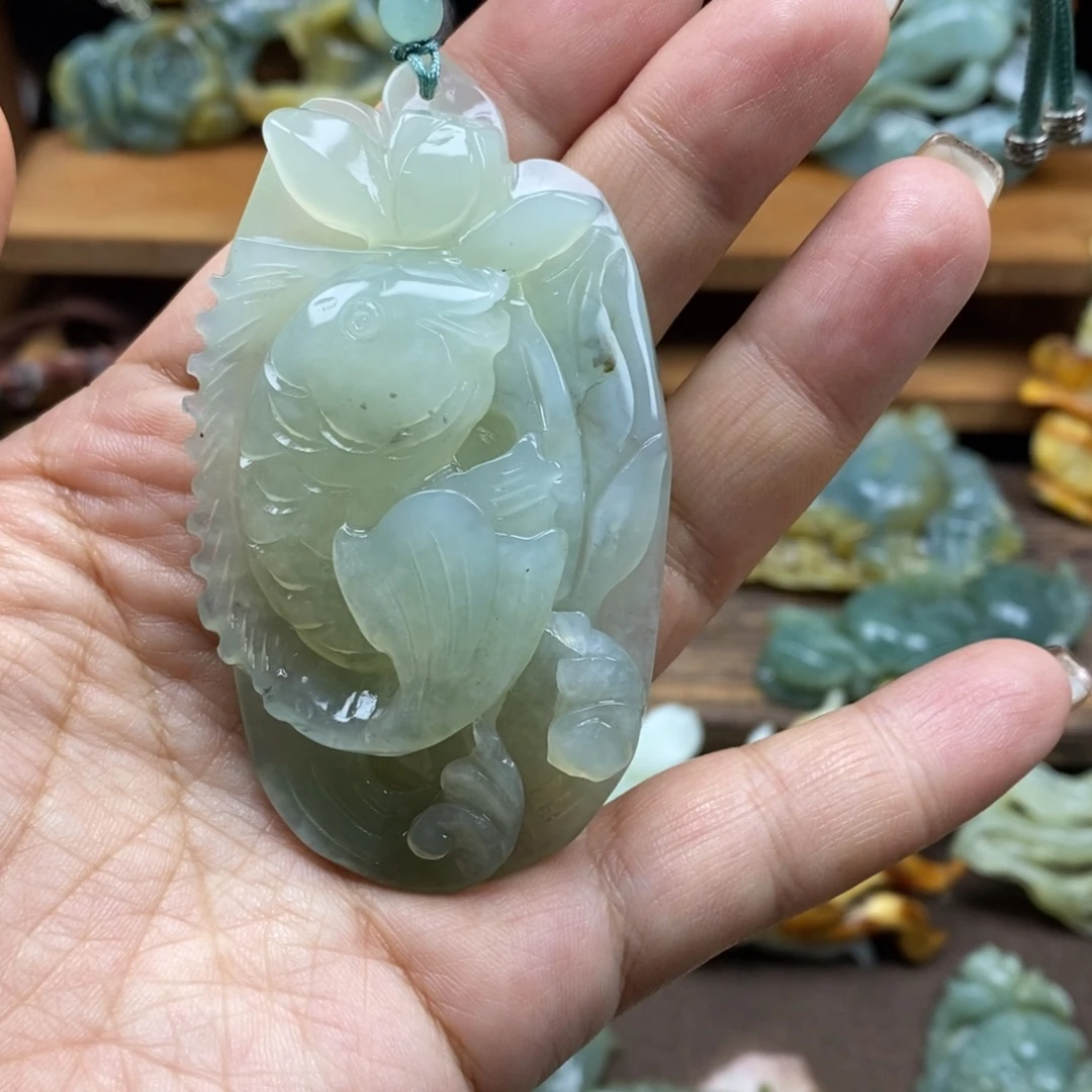 岫玉未镶嵌吊坠(不含链)