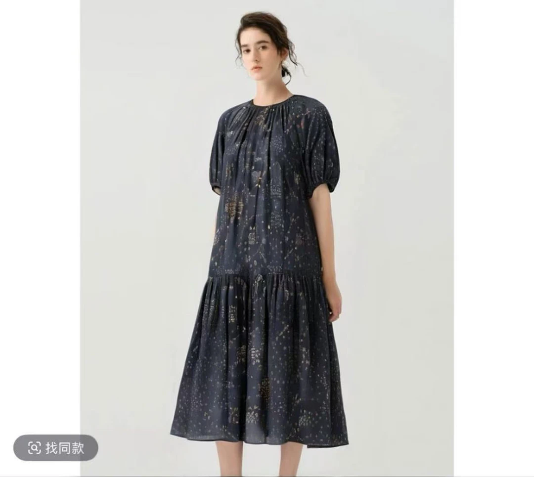 2025夏季新品花卉连衣裙2103