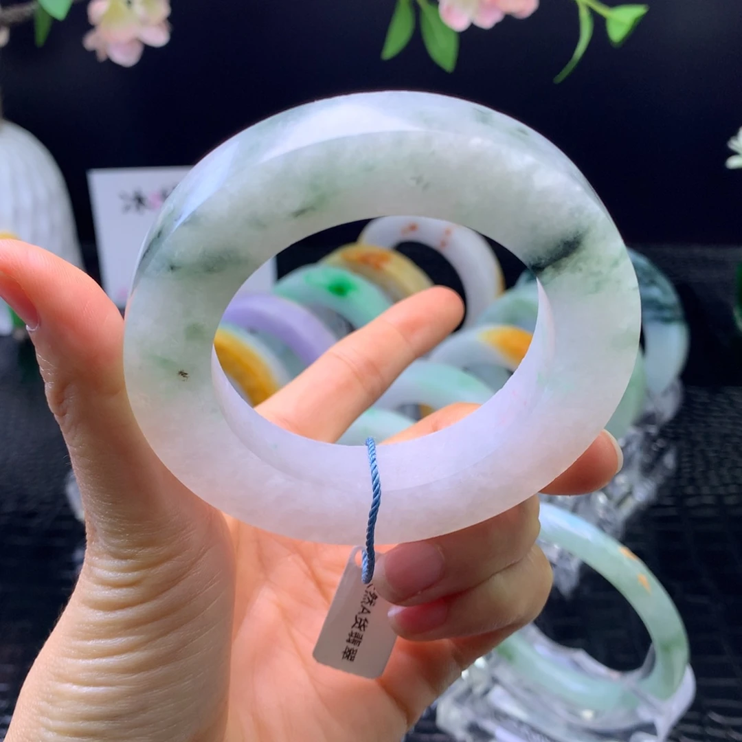 定制翡翠未镶嵌手镯55-68