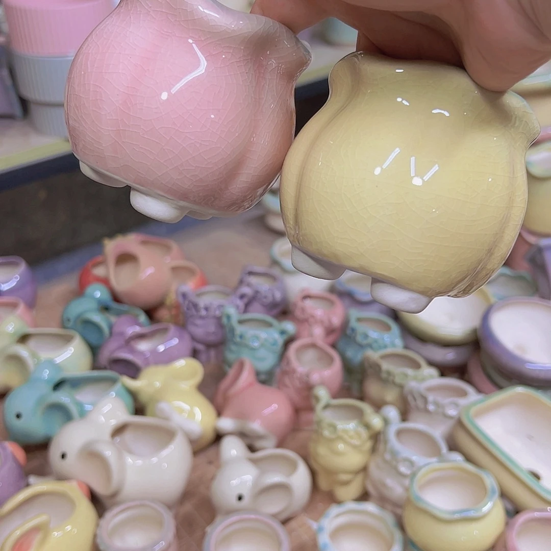 陶瓷花盆当场满12包邮