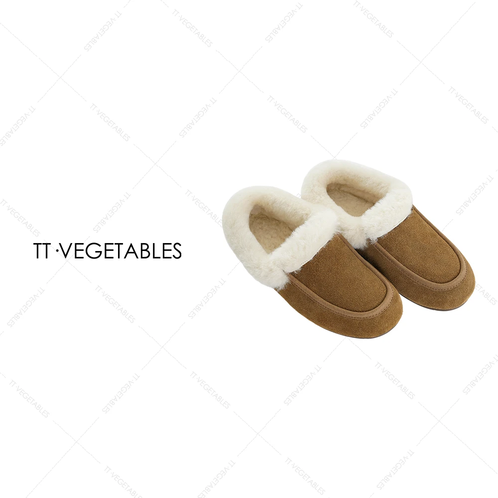 TT・VEGETABLES【序白】芫桃  毛毛鞋时尚欧若假日风鞋子522709