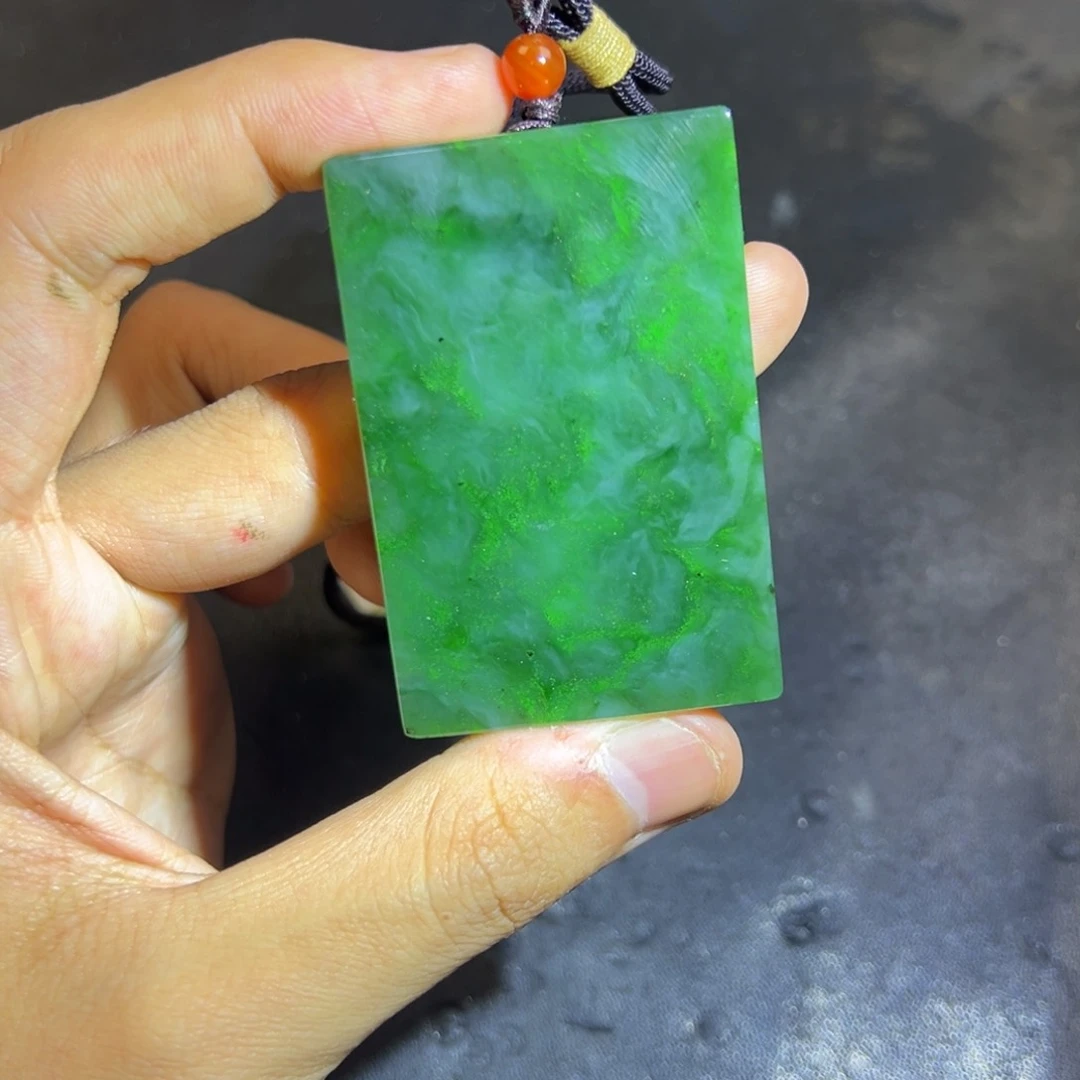 颈饰未镶嵌和田玉多样性碧玉意境无事牌