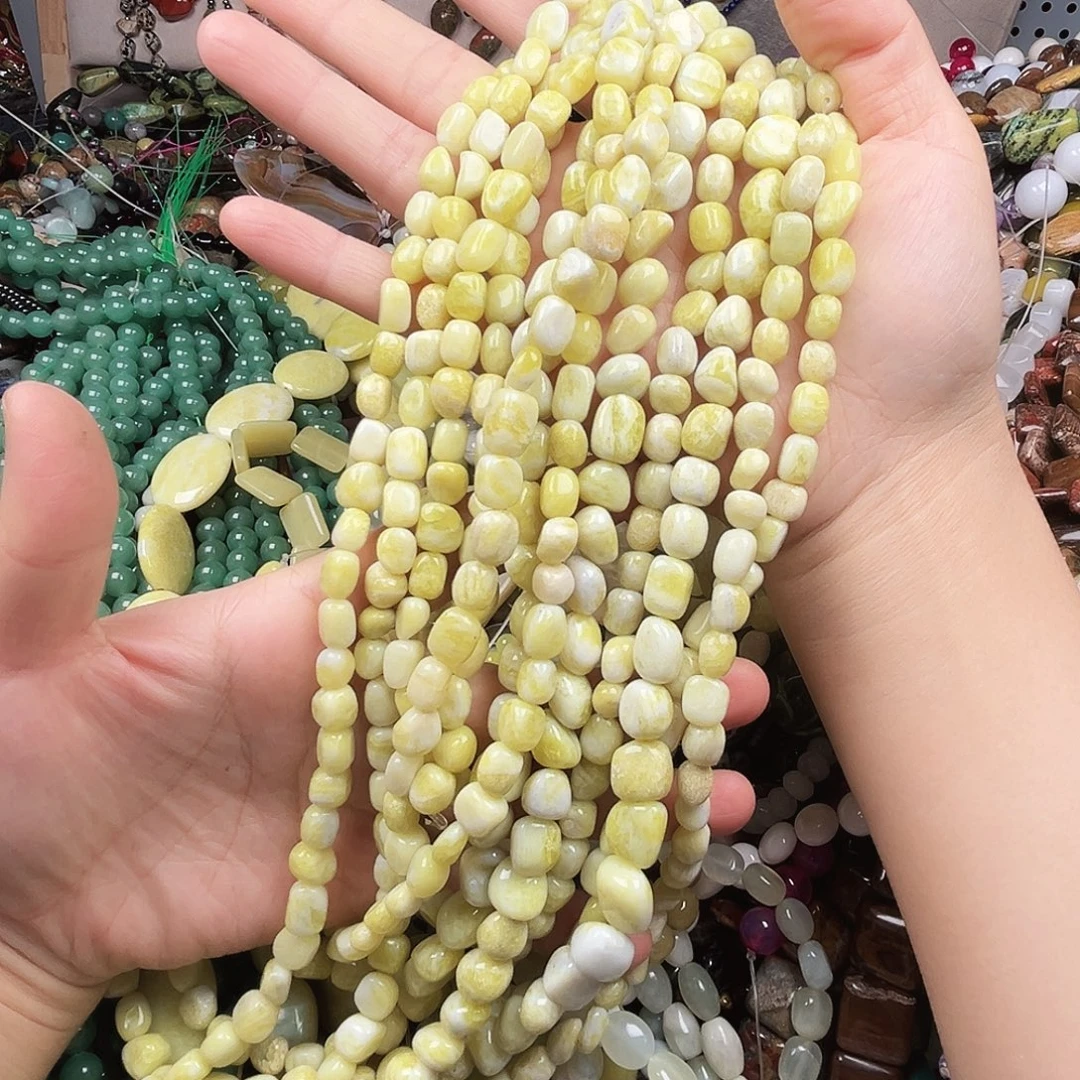 玛瑙/玉髓未镶嵌珠宝半成品柠檬玉