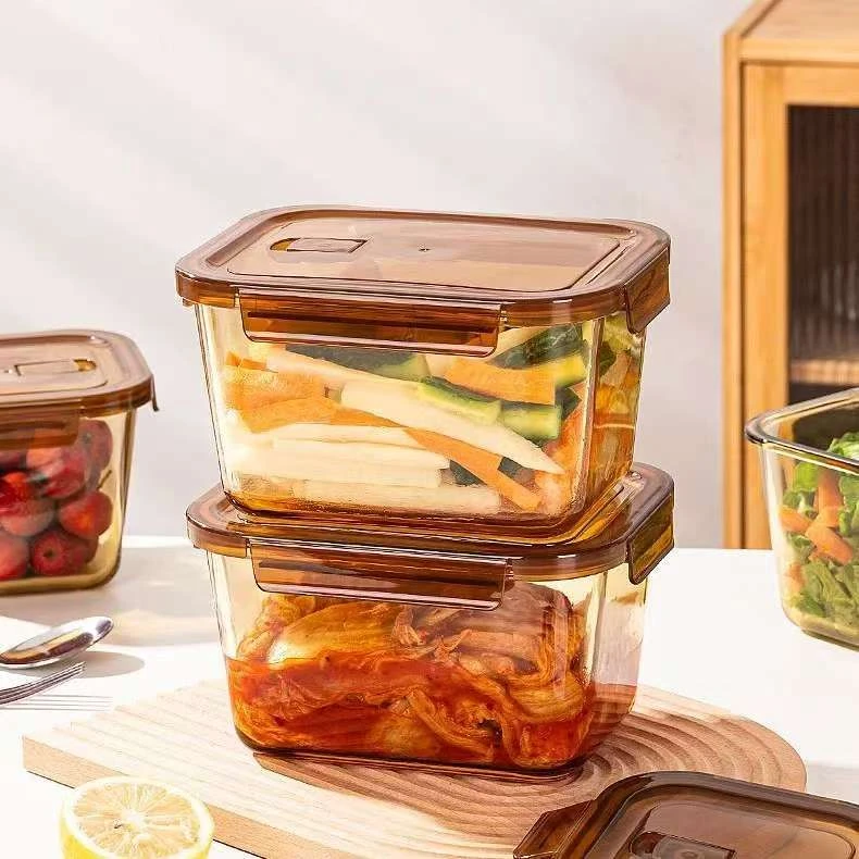 【工厂直销】耐高温2000ml高硼硅玻璃保鲜盒可微波炉加热2