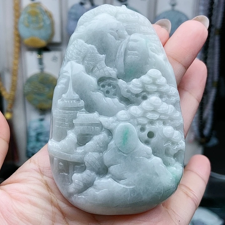 翡翠未镶嵌颈饰翡翠