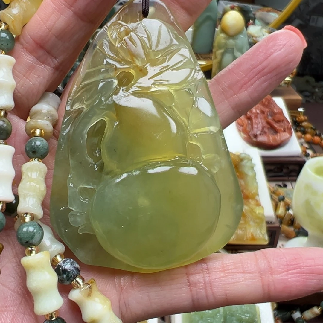 岫玉未镶嵌挂件挂件