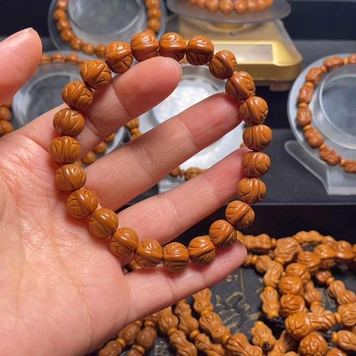 桃核手串玉龙脊手串10