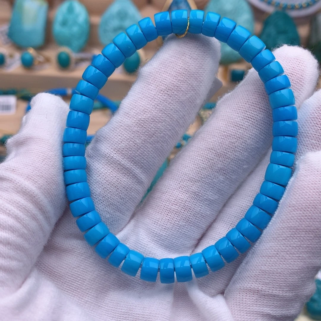 绿松石未镶嵌珠宝奇石6.3mm