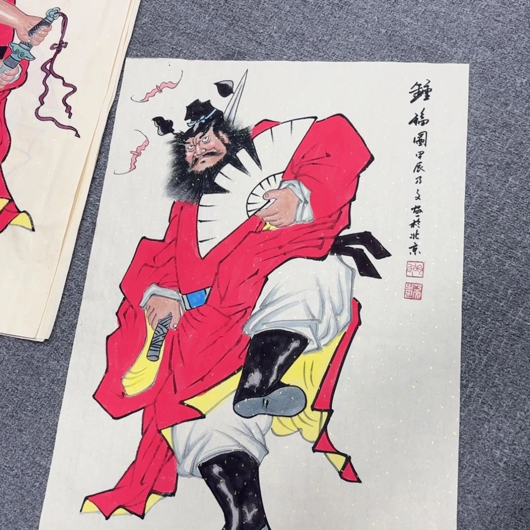 国画国画作品多次