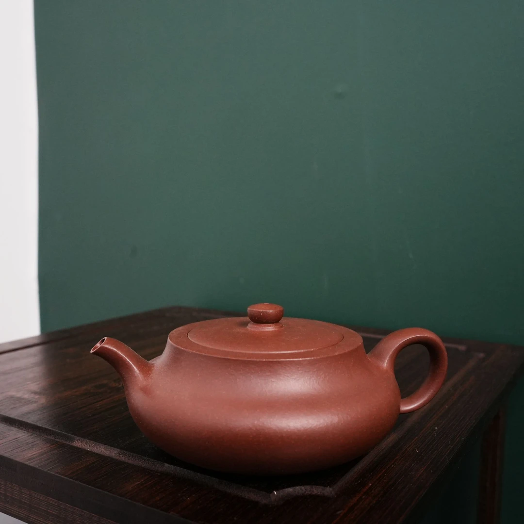 桑盘壶 老紫泥  圆壁紫砂精品高端壶