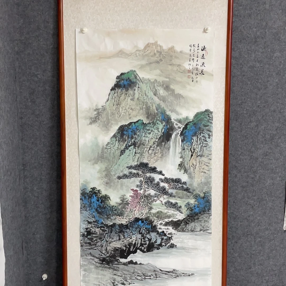 国画四尺138.69画芯 不带框