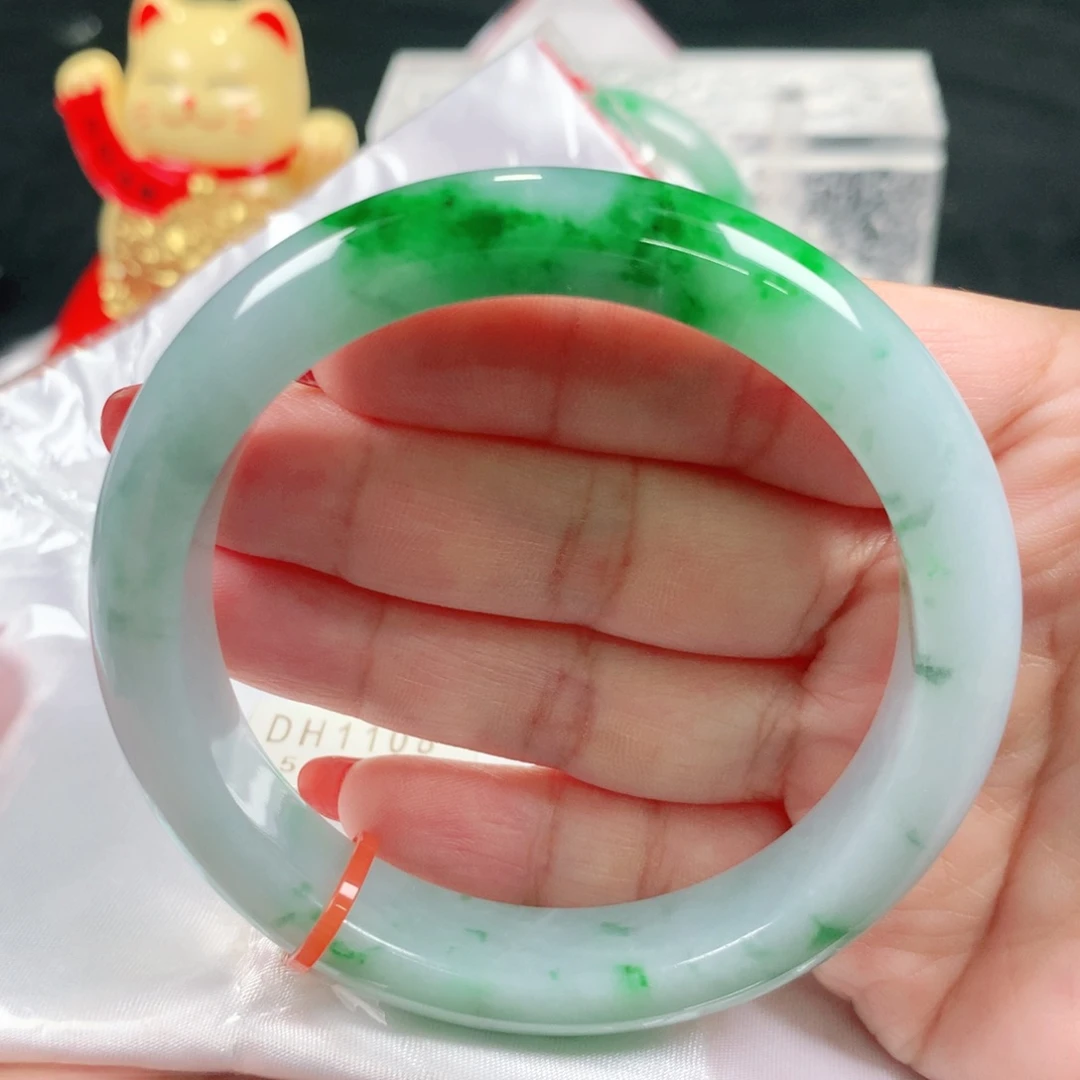 未镶嵌手镯翡翠编号DH1108 正圈57.58