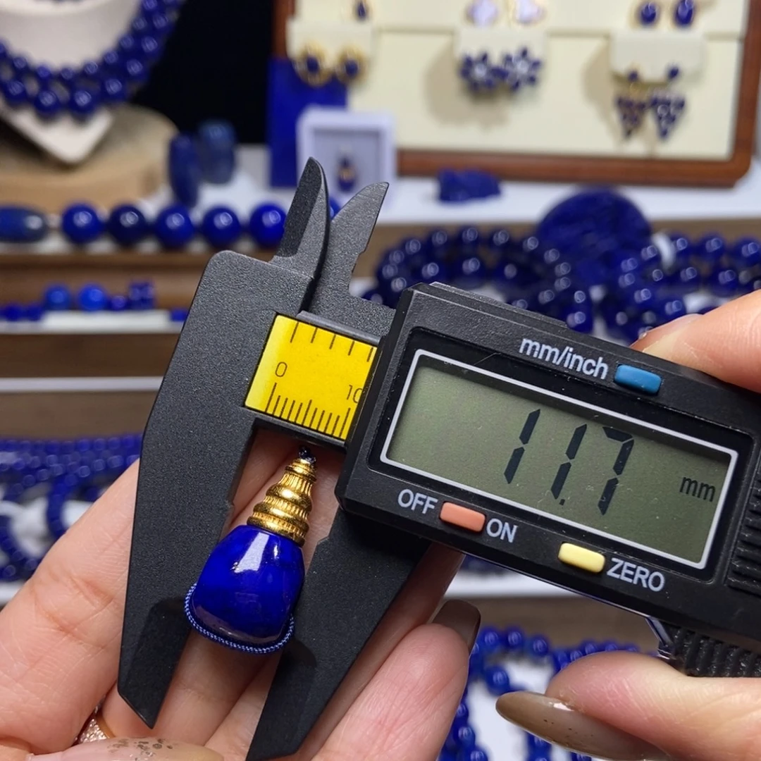 青金石银S925镶嵌精品分体三通