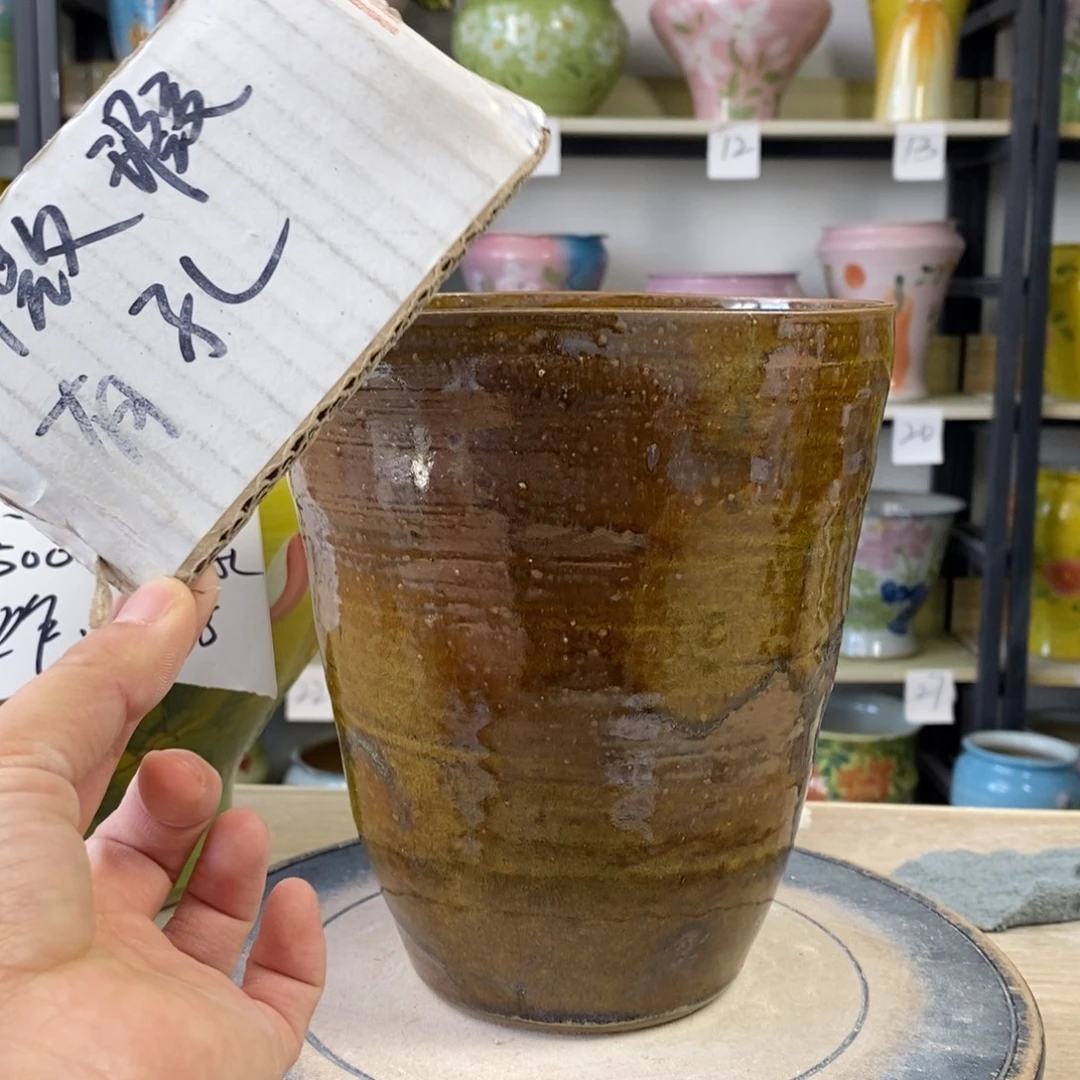 景德镇手工手绘陶瓷花盆