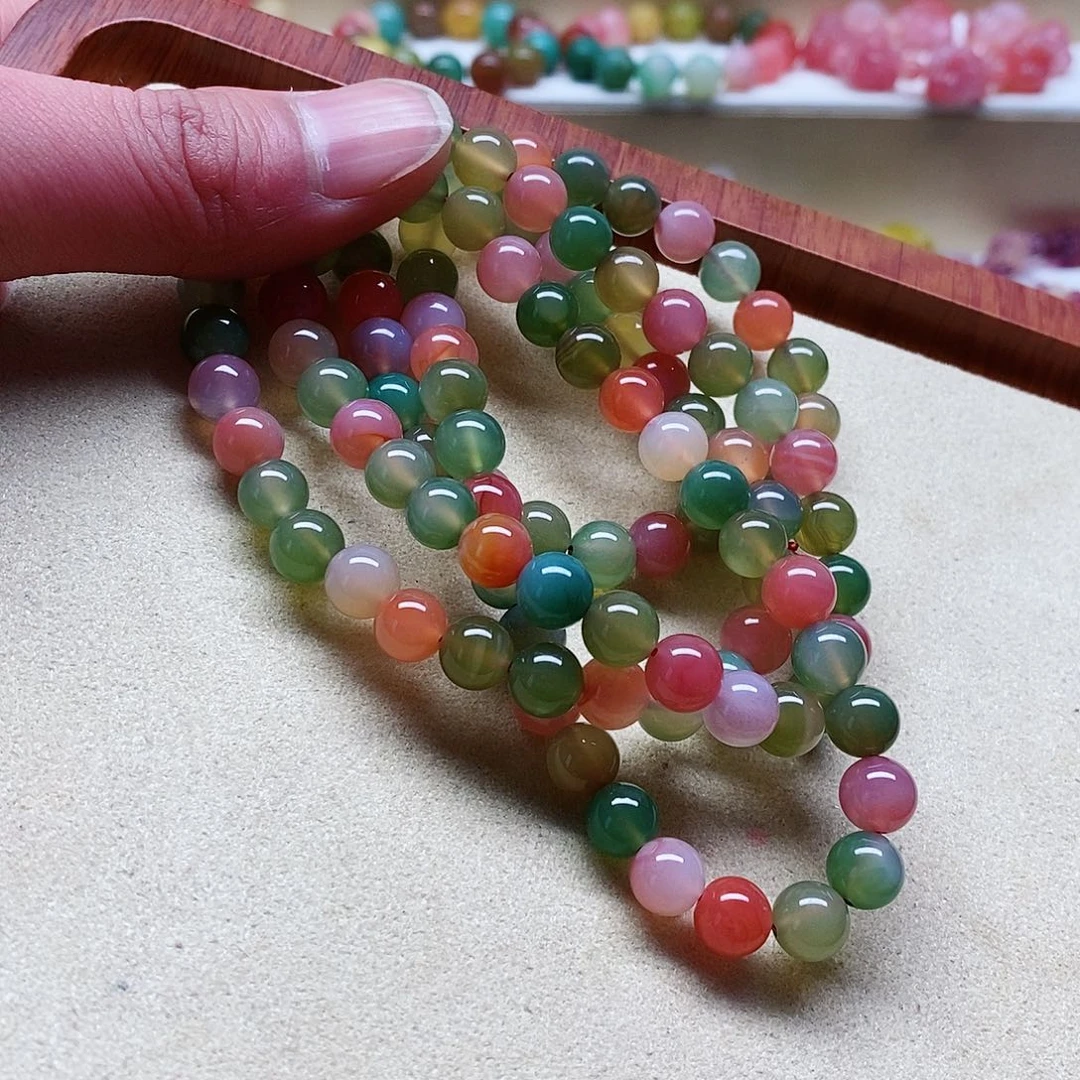 玛瑙手饰未镶嵌盐源022