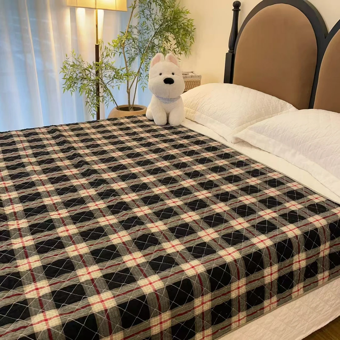 【雅趣】230X250单床盖 换季新品双面美式全棉大尺寸多功能床盖