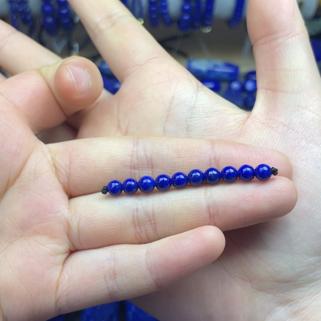 檀***蝈青金石未镶嵌单珠5+