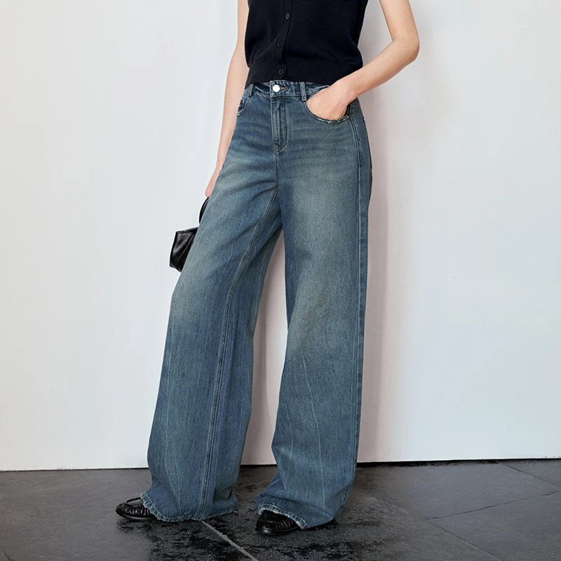 【裤子】【商场同款新品】艾诺丝雅诗 休闲牛仔长裤 AR323025