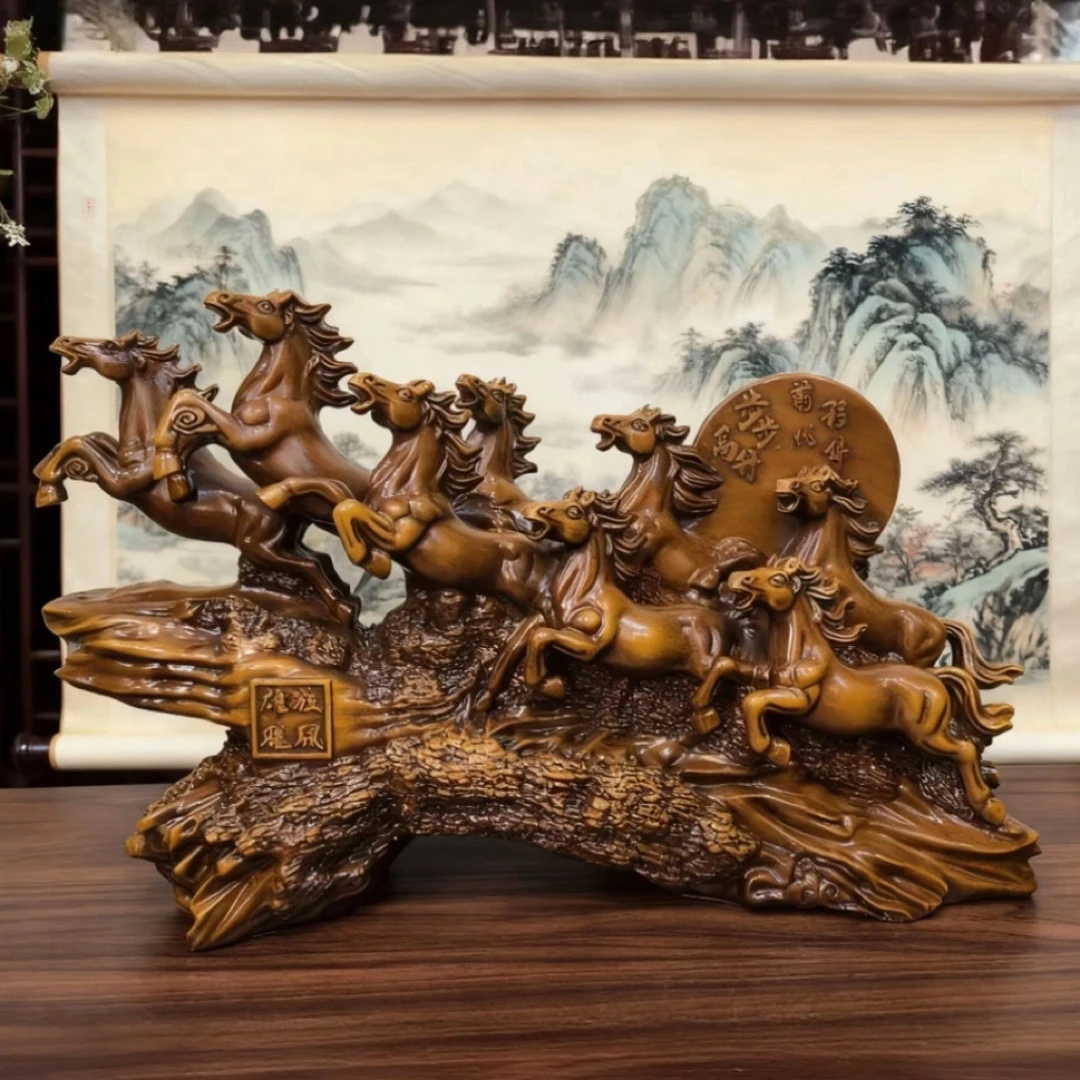 【八骏雄风】马摆件客厅办公室玄关书房乔迁开业礼品